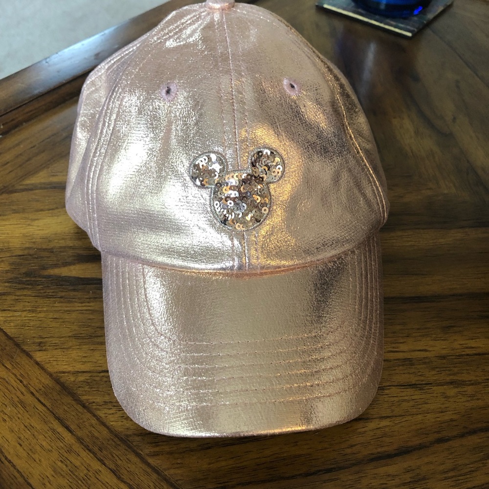 Disney Limited Edition Briar Rose Gold Mickey Mouse Sequin Baseball Cap - Picture 4 of 9